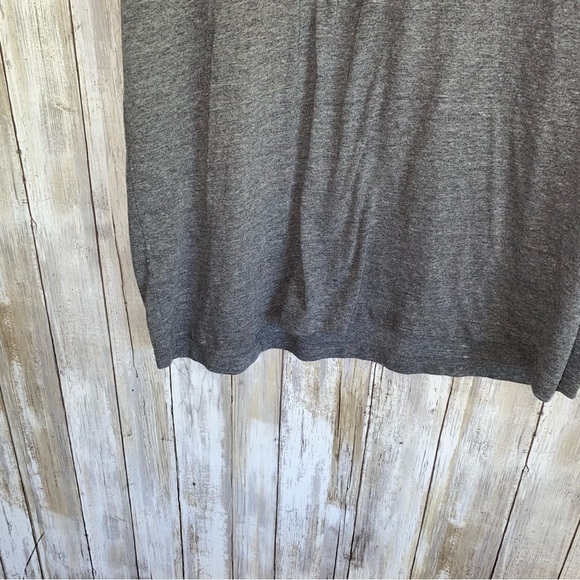 J. Crew Slim Washed Grey V Neck Tee - Picture 3 of 4
